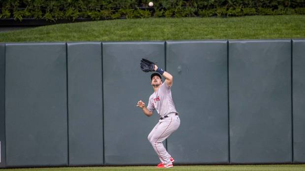Boston Red Sox outfielder Adam Duvall
